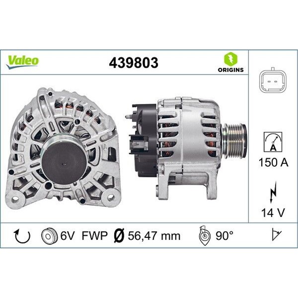 Valeo 439803 Generator FüR Dacia Duster Lodgy Dokker HS HM KE JS-image