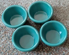 Lot of 4 ~ Fluted Carlisle Ramekin ~ 2oz ~ #852 ~ Blue Green