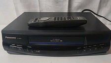 Panasonic PV-8400 VCR 4 Head Omnivision Blueline w/ Universal Remote Tested