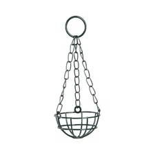 Esschert Design Open Top Suet Ball Holder, Metal, Green