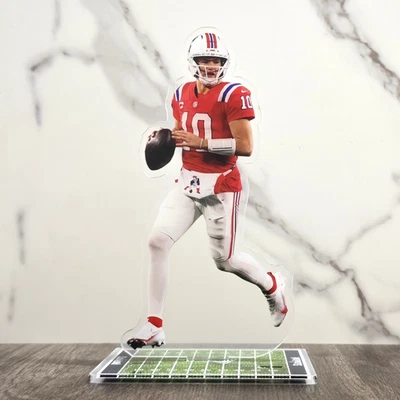 Drake Maye Standee - Patriots Man Cave Display Decor Memorabilia & Collectible