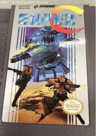 Nintendo Contra NES-UE-USA Gray 8 Bit Video Game Cartridge