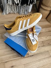 NEW Adidas Gazelle Indoor Men’s Sz 9.5 Casual Shoes Yellow Sneaker NEW