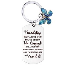 Cute Friendship Gift Keychain for Women, Best Friend Keyring Funny