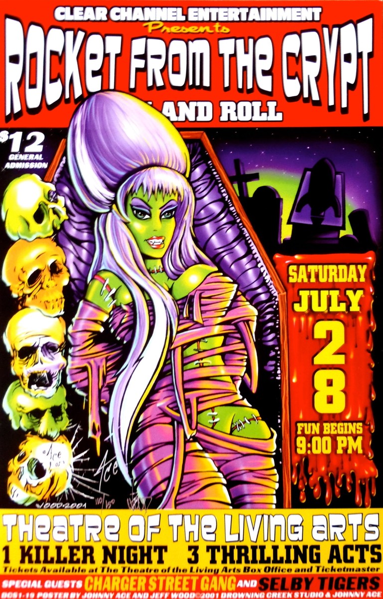 Rocket From The Crypt Concert Poster 2001 | eBay