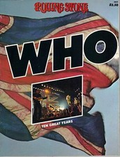 THE WHO Ten Great Years  rare book from 1975  PETE TOWNSHEND