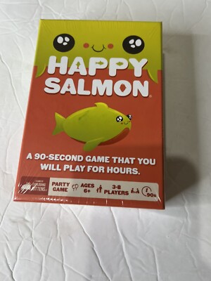 Happy Salmon Card Game Age 6+ 3-8 Players Family Party Game NIB Sealed New