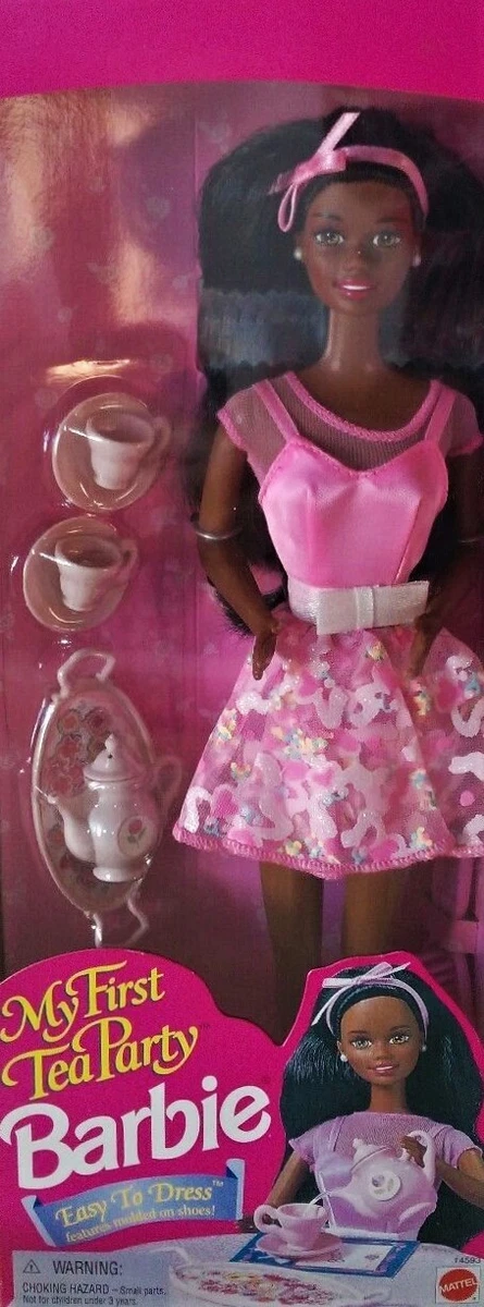 My First Tea Party Barbie Doll African American 1995 Mattel 14593