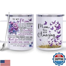 Hyturtle Mother's Day Gifts for Mom from Daughter 12 oz Insulated Stainless S