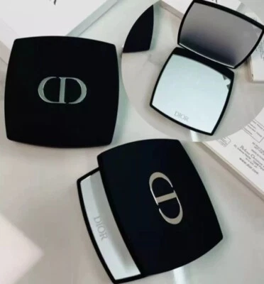 Dior Black Compact Mirror Beauty Makeup VIP Gift New In Box