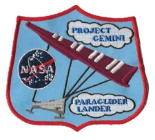 NASA Gemini Paraglider space program reentry recovery patch