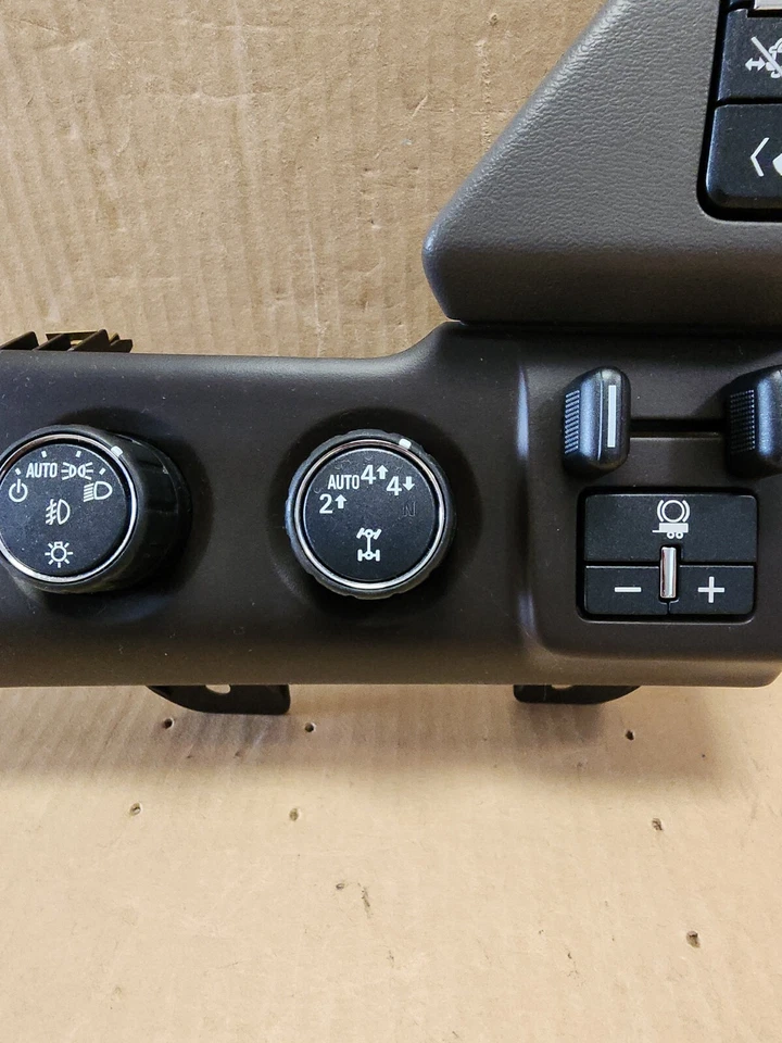 15-20 GMC YUKON XL CAJA DE TRANSFERENCIA SUBURBANA REMOLQUE INTERRUPTOR PANEL MARRÓN 22800694 #3 Foto 4 de 4