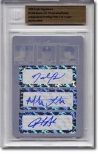 DAVID PRICE * Mat LATOS * Jarrod Parker Autograph Rookie Auto Plate BGS 1/1