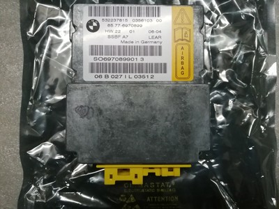 02-08 BMW 7 Series Front Right Passenger Seat Airbag Sensor Module  