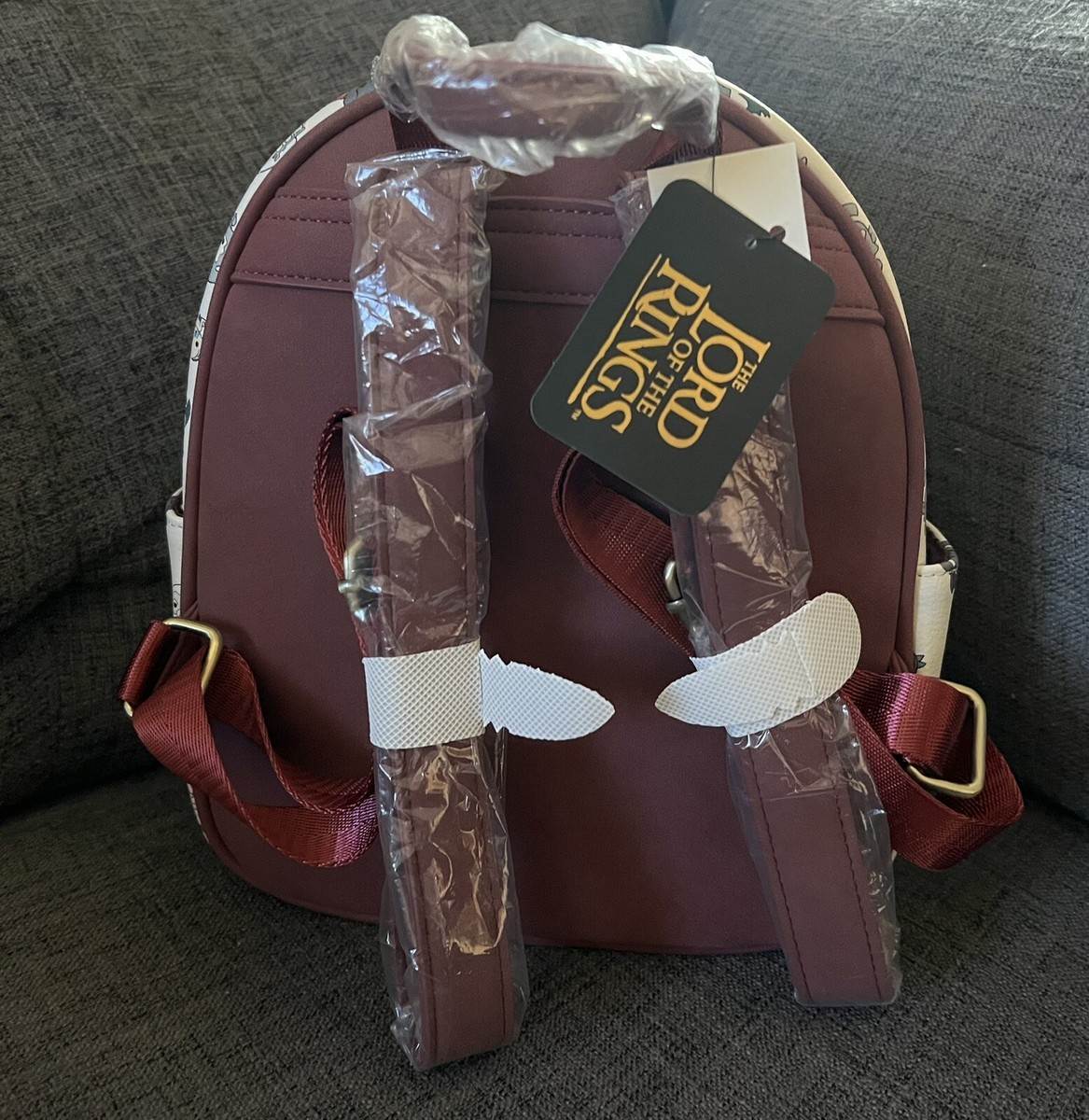 The Lord of the Rings Chibi Villains Mini Backpack - BoxLunch Exclusive The Lord of the Rings Chibi Villains Allover Print Mini  main image 2