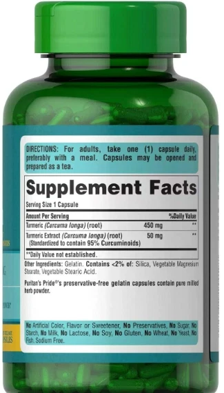 Complejo de curcumina de cúrcuma | 180 cápsulas blandas | No transgénico Foto 2 de 3