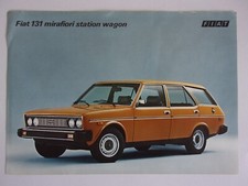 FIAT 131 MIRAFIORI STATION WAGON orig 1976 Sales Leaflet Brochure - English USA