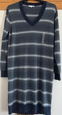 JW Anderson Uniqlo Women's Navy Long Sleeve V-Neck Linen Blend Size 12