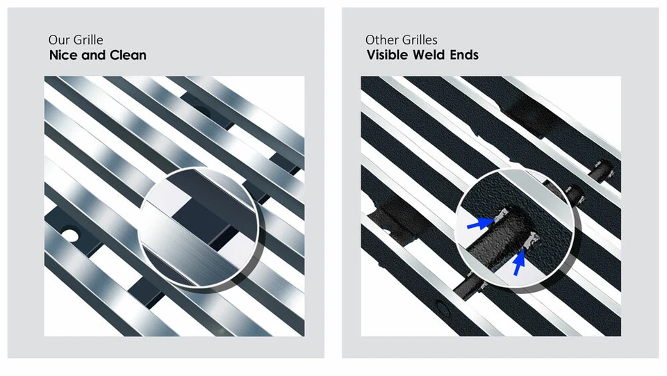 Para GMC Topkick C5500 2003-2009 Actualización Superior Acero Inoxidable Cromo Parrilla Billet Foto 4 de 4