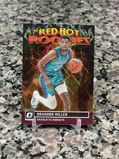 2023-24 Optic Basketball Brandon Miller Red Hot Rookies Pink Velocity /79 SSP