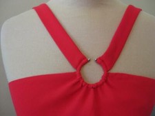 EVAN PICONE womens 4 sleeveless sexy semi formal deep pink midi dress WOW!