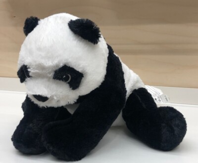  IKEA KRAMIG Panda Kuscheltier weiß schwarz 30cm NEU 