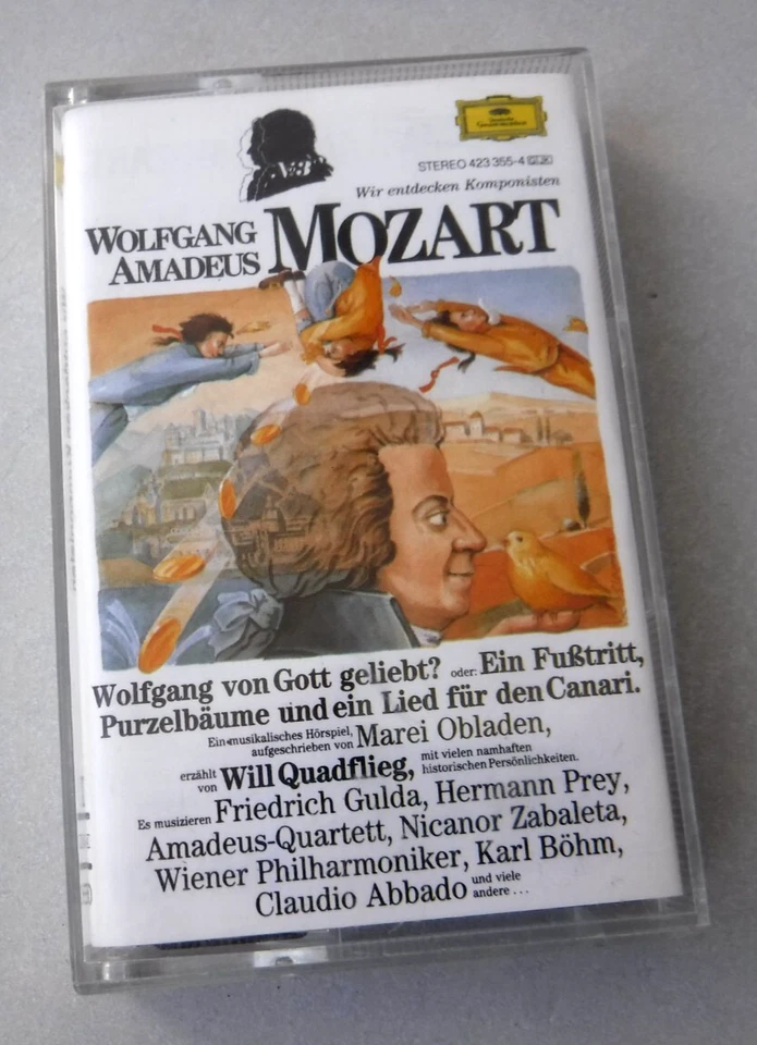 Hörspiel MC Wir entdecken Komponisten: Mozart - Will Quadflieg erzählt - 1987