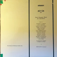 Hans Kahn - Early European Music For Clavichord (LP)
