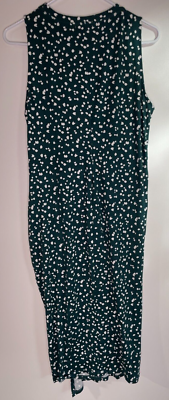 Nine Britton Women's XL Abigail Brushed Knit Fitted Midi Dress Green  Sleeveless | eBay