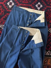 2x WW1 1910s 1920s USMC Marine Corps Military Wool Dress Pant Buckle Uniform Lot