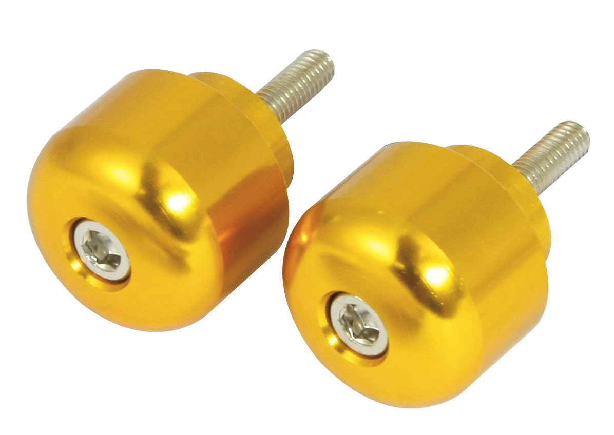 ALLOY BAR END WEIGHTS HONDA CBR600, CBR900, CBR1000RR, VTR, - GOLD