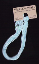 Weeks Dye Works Hand Dyed Floss 2109 MORRIS BLUE 5 yd Cross Stitch Needlepoint