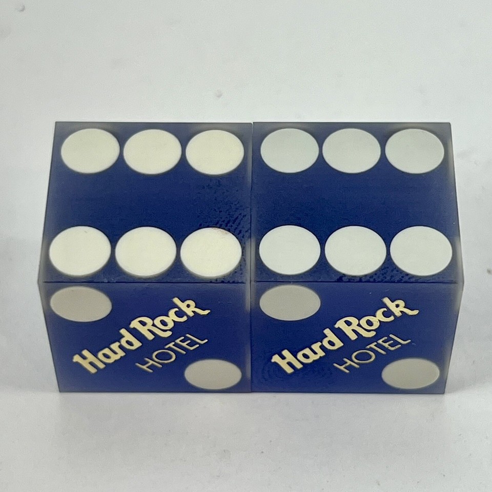 Casino Dice Hard Rock Casino Las Vegas Nevada Sanded Finish Pre Owned