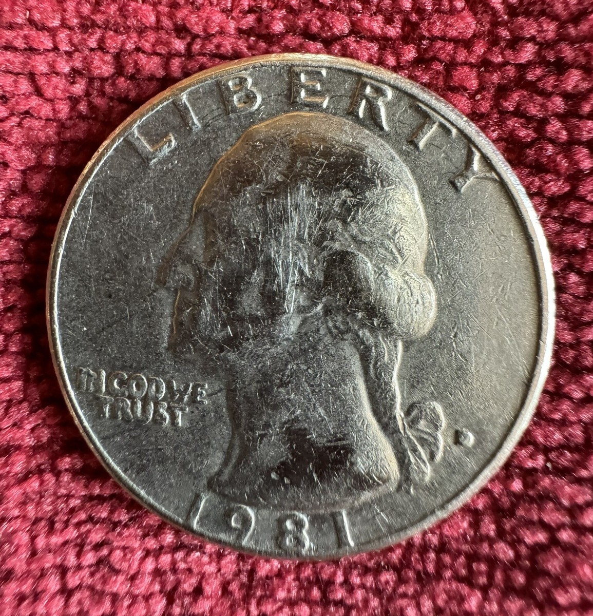 1981 D Quarter Coin, Error Filled D Mint Mark, | eBay