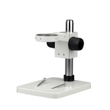 AmScope Microscope Flat Table Stand- 9 Inch Pillar & 3" Focusing Rack Cast Steel