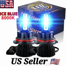 2x 9007hb5 Led Headlight Bulbs Kit 8000k Blue High Low Beam Light Super Bright
