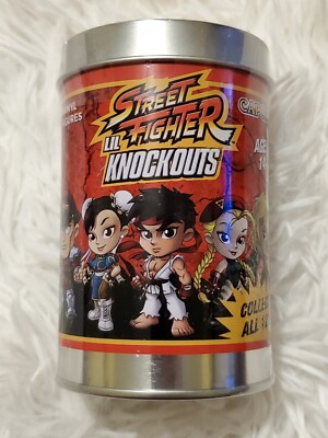Street Fighter Lil Knockouts - 1 Sealed Random Tin Can Vinyl Figure CRYPTOZOIC