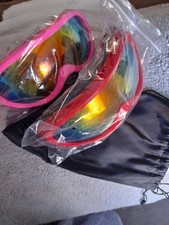 2 pairs ski goggles-hardly used-