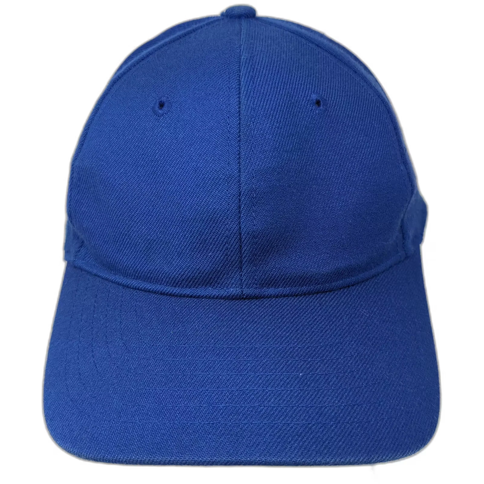 Port Authority Baseball Cap Blue Strapback OS Hat Acrylic Wool Adjustable Blank