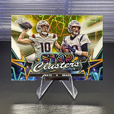 Topps 2024 Topps Chrome Star Clusters Drake Maye / Tom Brady /50 #SCL-14