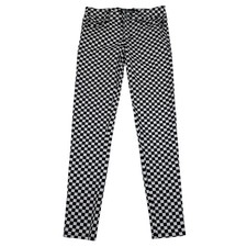 Tripp NYC Daang Goodman Checkered Skinny Pants Black White Punk Goth Sz 3/26