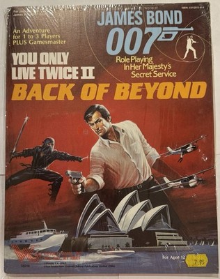 James Bond 007 RPG You Only Live Twice II Back of Beyond Victory Games Module