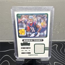 Panini 2022 Contenders Dameon Pierce Texans Rookie Ticket Swatches #RTS-DPI