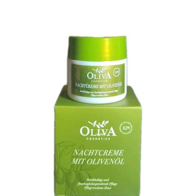 Oliva  Nachtcreme mit Olivenöl Reichhaltige Pflege Trockene Haut 50ml BIO