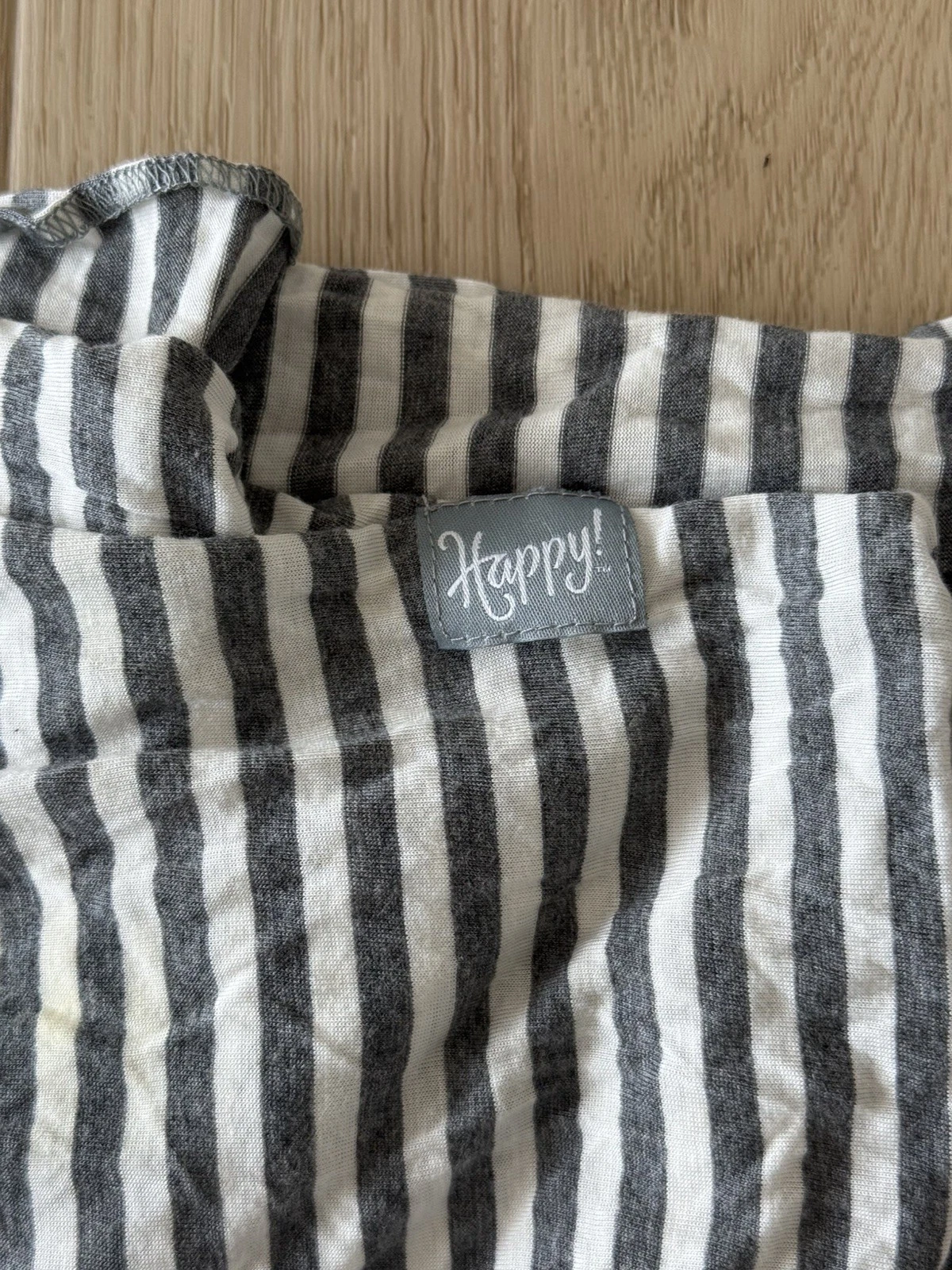 Happy Baby Wrap Soft Stretchy Infant Carrier Striped White Gray
Opens in a new window or tab