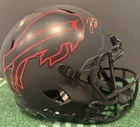 Josh Allen Stefon Diggs Dual Signed Full Size Bills Eclipse Helmet Beckett COA