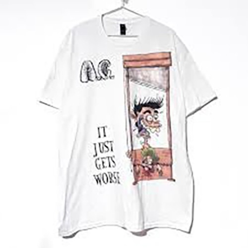VTG AnalCunt AxCx Band It Just Gets Worse White Colour S to 5XL