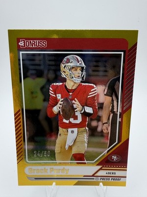 2024 Panini Donruss - Brock Purdy #150 Gold Press Proof /50