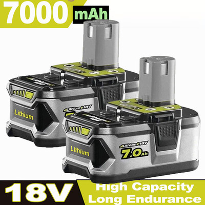 2X 18V 7Ah Akku für RYOBI One+ Plus Lithium RB18L50 P108 P104 Batterie