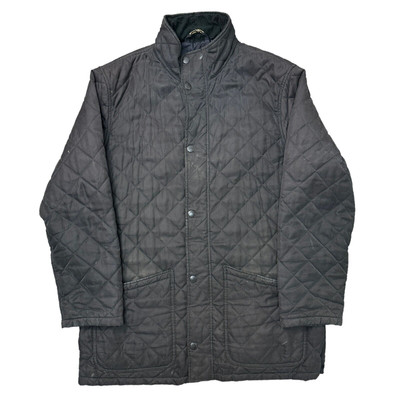 Barbour Hampton Jacket Thermore Quilt Lined Black Mens Large - Main Image